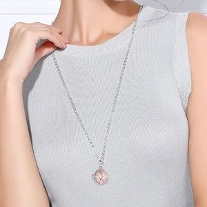 Vintage Style Caller Necklace Pregnancy Pendant Music Locket Necklace